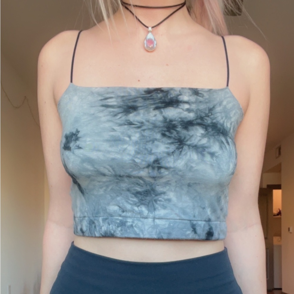 American Eagle Cropped Tie Dye Tank